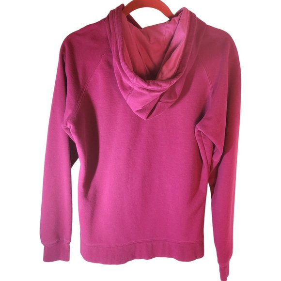 The North Face Hoodie Women's Large Pullover with Lined Hood Color: Fuschia - Picture 3 of 7
